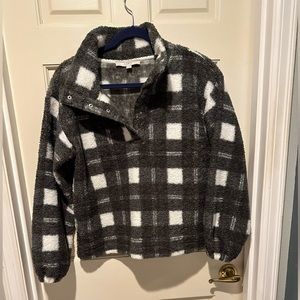 LOFT snap neck cozy pullover